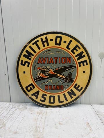 Smith-O-Lene Aviation Brand Gasoline – Groot Rond Emaille