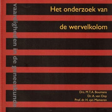 Het onderzoek van de wervelkolom vaardigheden  9789077201015, Boeken, Studieboeken en Cursussen, Verzenden, Zo goed als nieuw