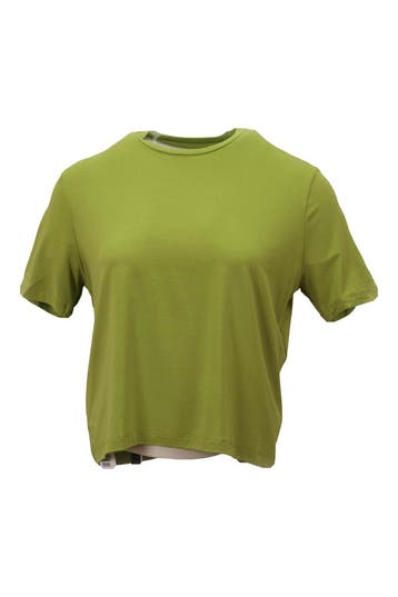 Organic Basics T-shirt in maat XS Groen, Kleding | Dames, T-shirts, Organic Basics, Verzenden, Zo goed als nieuw, Groen