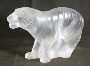 Lalique - René Lalique - Beeld, Bengal Tigre - 15 cm -