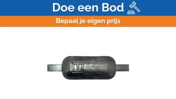 Bieden: Vetus Zinc Anode Block WOA004Z Weld-On 3 KG, Ophalen of Verzenden, Nieuw, Motor en Techniek, Zeilboot of Motorboot