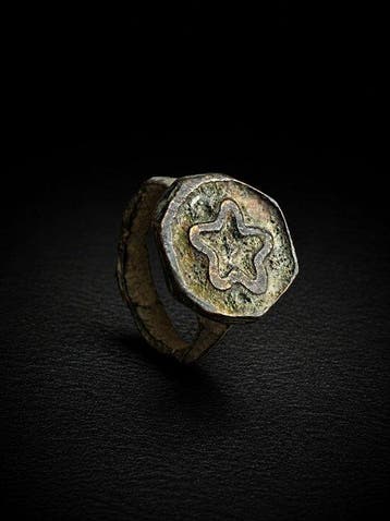 Islamitisch Brons Ring - 11e tot 14e eeuw n.Chr. (Zonder, Antiek en Kunst