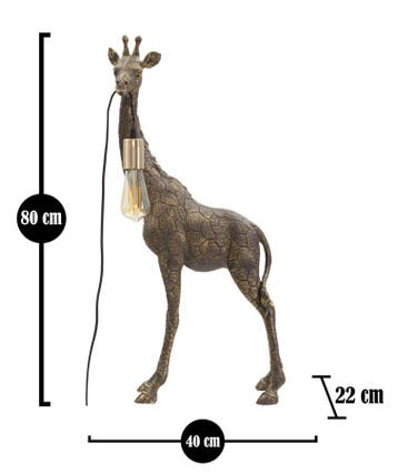 TAFELLAMP GIRAFFE CM 40X22X80, Huis en Inrichting, Ophalen of Verzenden, Nieuw