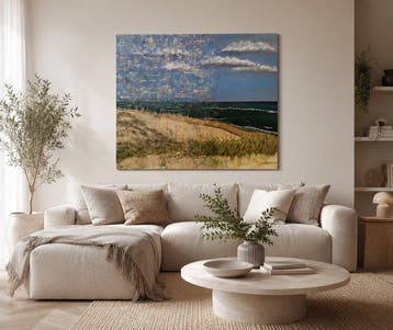 Elise Eekhout - Appeared Land - XL seascape, Antiek en Kunst