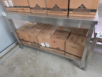 RVS werktafel, Nieuw in verpakking
