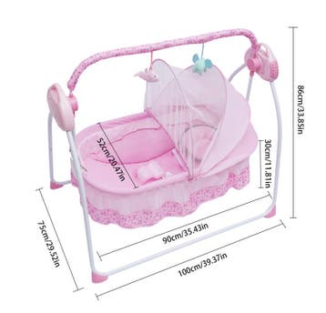 Elektrische Babywieg met Schommelfunctie en Muziek, Kinderen en Baby's, Babywiegjes en Ledikanten, Verzenden, Nieuw
