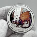 Tuvalu. 1 Dollar 2014 - Mythical Creatures: Dragon - 1 oz