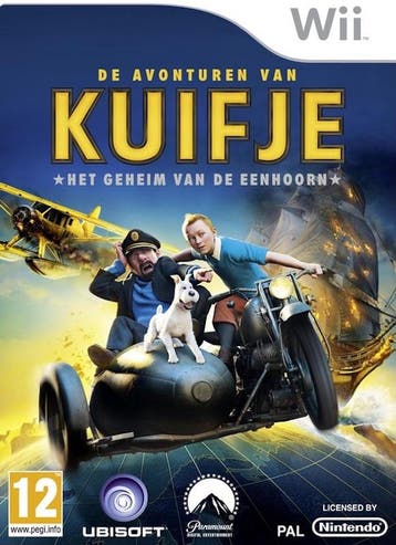 De Avonturen van Kuifje Het Geheim van de Eenhoorn, Spelcomputers en Games, Games | Nintendo Wii, Ophalen of Verzenden, Zo goed als nieuw