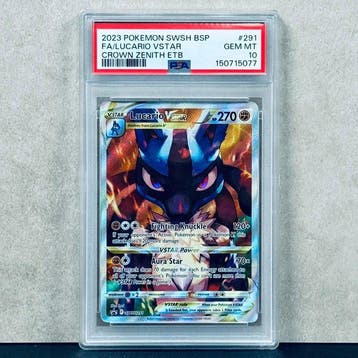 Pokémon Graded card - FA/LUCARIO VSTAR #291 - Pokémon - PSA, Nieuw