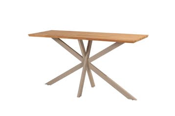 Taste by 4 Seasons Prado bar tafel latte met teak blad 200 x, Tuin en Terras, Tuinsets en Loungesets, Ophalen of Verzenden, Nieuw