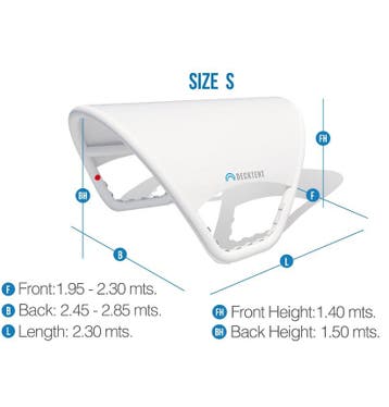 Opblaasbare Bimini Maat S - Decktent, Watersport en Boten, Accessoires en Onderhoud, Ophalen of Verzenden, Nieuw