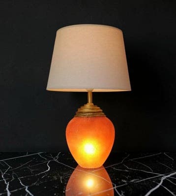 Lamp - De Franse ontwerper - Mondgeblazen glas