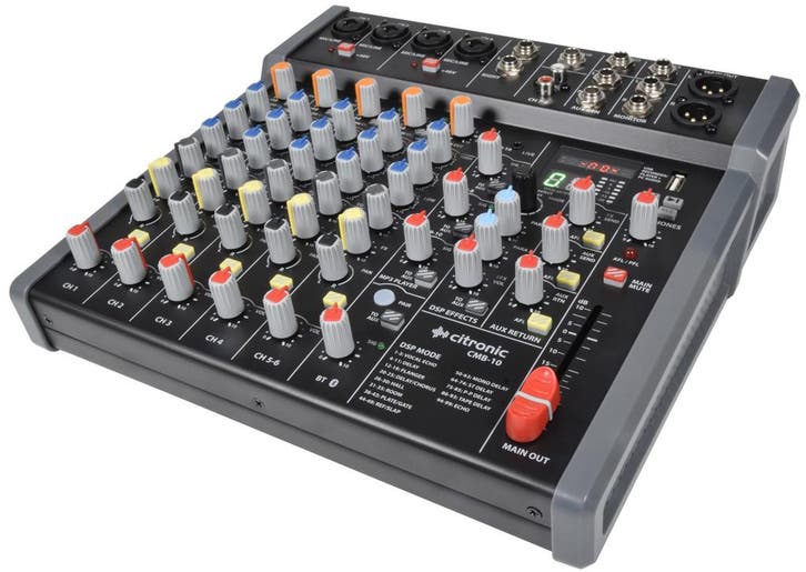 Citronic CMB-10 Mengpaneel DSP & USB/PC/BT-speler, Muziek en Instrumenten, Microfoons, Overige typen, Nieuw, Verzenden