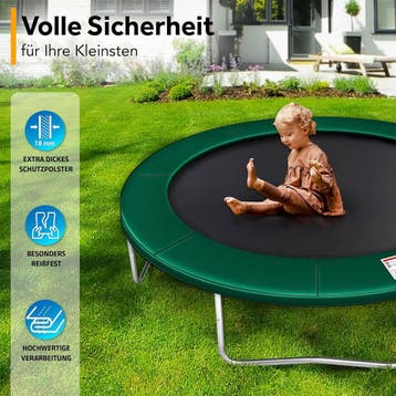 Trampoline rand - Beschermrand - 366 cm - Groen - Kiduku, Verzenden, Zo goed als nieuw