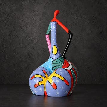 Beeldje - Beeldje - Pop Art Lady - Glasvezel - Glas