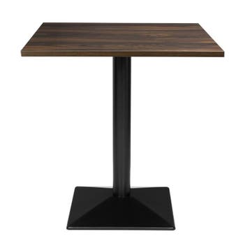 vierkante tafel | donker hout | Melamine |75(h) x 70(b)cm, Verzenden, Nieuw in verpakking