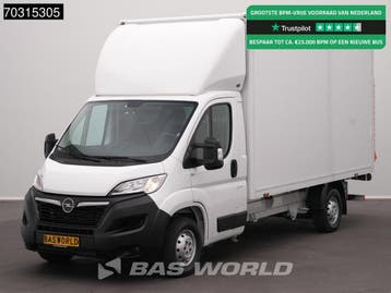 Opel Movano 140PK DHollandia Laadklep Bakwagen Airco Cruise, Stof, Gebruikt, Euro 6, Wit