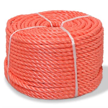 vidaXL Touw gedraaid 14 mm 250 m polypropyleen oranje, Verzenden, Nieuw