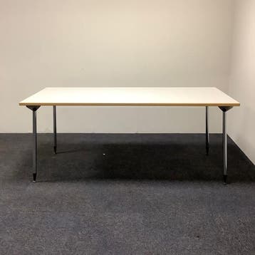 kusch & Co klaptafel / vouwtafel 180x80 cm, formica wit blad, Ophalen of Verzenden, Gebruikt