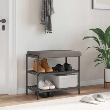 vidaXL Bankkussen Stof Taupe Diepte 35 cm, Verzenden, Nieuw