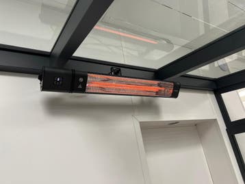 Hyundai Terras /Patio verwarming 2400 W Instelbare standen, Elektrisch, Waterbestendig, Nieuw, Ophalen of Verzenden