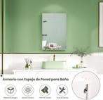 Hangkast badkamer - Medicijnkastje - Spiegelkast - Wit - Moz, Verzenden, Zo goed als nieuw