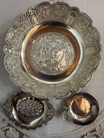 Tafelservies (3) - .925 zilver - Tafelservice Argent, Antiek en Kunst, Antiek | Goud en Zilver