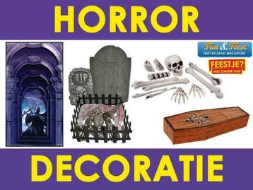 Ruim aanbod horror decoratie en versiering, Verzenden, Nieuw