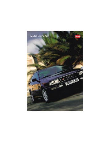 1993 AUDI COUPE S2 BROCHURE DUITS, Nieuw, Audi, Author