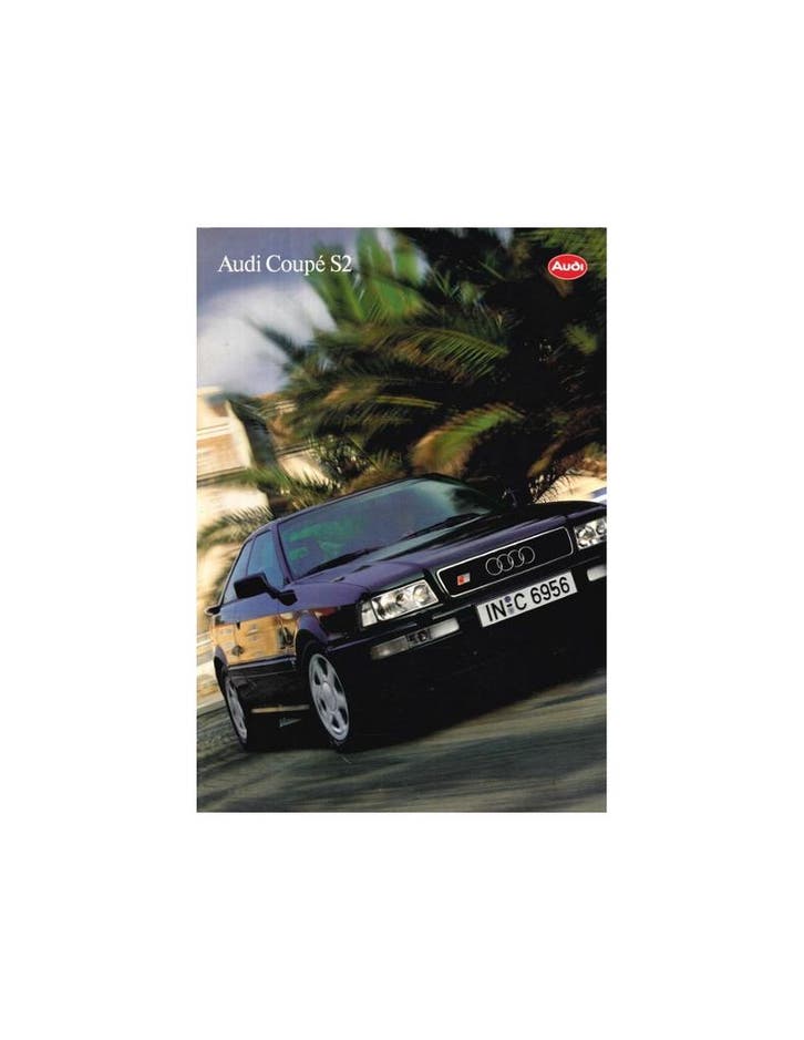 1993 AUDI COUPE S2 BROCHURE DUITS, Boeken, Auto's | Folders en Tijdschriften, Audi