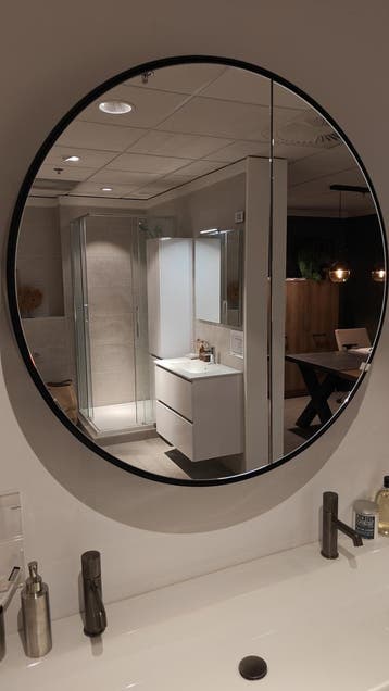 Spiegelkast rond 90cm 0016 - 9, Huis en Inrichting, Badkamer | Badkamermeubels, Nieuw, 50 tot 100 cm, Spiegelkast