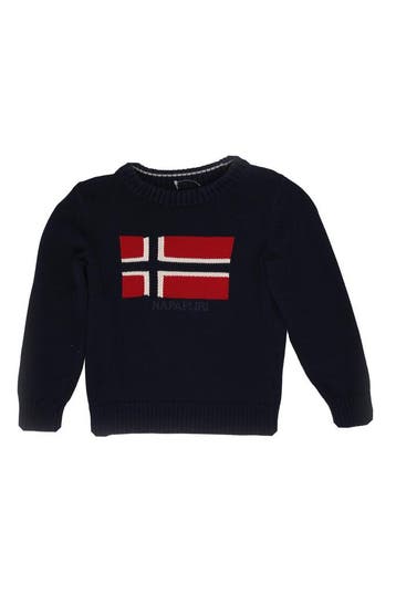 Napapijri Trui Jongens in maat 116 Blauw, Verzenden, Zo goed als nieuw, Napapijri, Jongen of Meisje