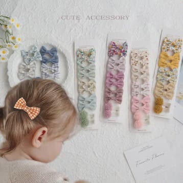 20-delige Set Schattige Kinder Haarclips met Strikjes - Leuk, Verzenden, Nieuw