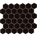 Wand Mozaïek Tegels Factory Hexagon Keramiek Zwart Glans..., Nieuw, Ophalen of Verzenden, 20 tot 40 cm, 10 m² of meer