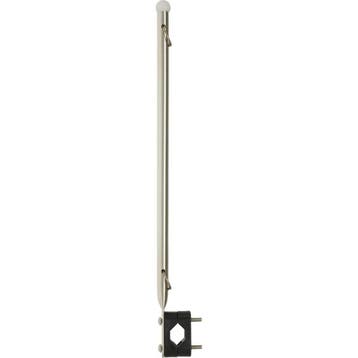 Rvs Vlaggenstok 39cm met Houder voor Railing 22-25mm, Watersport en Boten, Ophalen of Verzenden, Nieuw