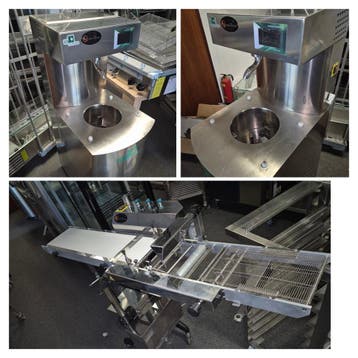 Chocolate tempering machine en enrobing belt ICB in veiling, Gebruikt, Overige typen