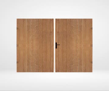 Dubbele Tuinpoort Triple profiel Fraké Verticaal, Tuin en Terras, Ophalen of Verzenden, Nieuw