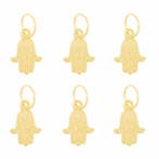 Haarspeld haarringen 1,5cm - Bedel Hamsa Hand - Goud - Set, Nieuw