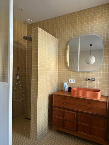 Badkamermeubel | Vintage | 60s | Retro | Complete badkamer, Ophalen of Verzenden, Zo goed als nieuw, Minder dan 100 cm, Wastafelkast