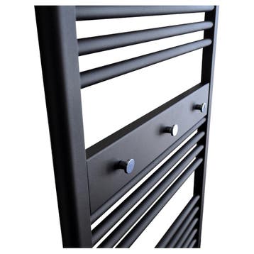 Handdoekhouder Paneel Sanicare 52x9x3 cm Zwart Met 3 Chromen, Ophalen of Verzenden, Nieuw, Chroom, Overige typen