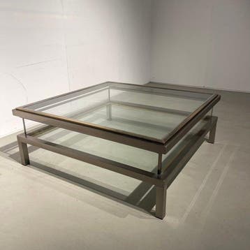 Belgo Chrom - Salontafel - Glas, Metaal