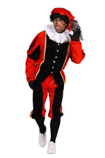 Piet Polyester A Rood-Zwart - XL, Verzenden, Nieuw