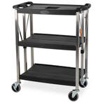 HCB Serveerwagen - inklapbaar - 3 lagen - 74 cm, Verzenden, Nieuw in verpakking, Overige typen