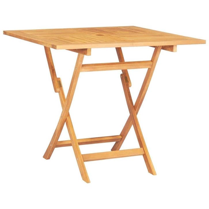 Teakhouten tuintafel 85x85 | Retourdeal 34% Korting, Tuin en Terras, Tuinsets en Loungesets, Eettafel, Nieuw, Teakhout, Tuinset