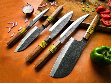 Keukenmes - Kitchen knife set - Keukensmes - Koksmes -