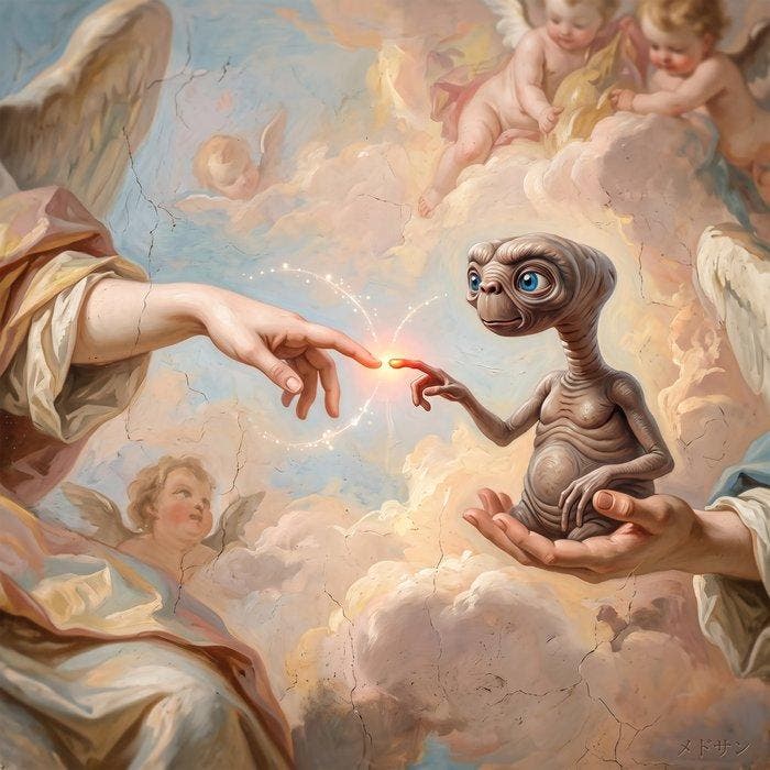 MEDSAN - Creation of E.T. (E.T.) - UNIQUE WORK, Antiek en Kunst, Kunst | Designobjecten
