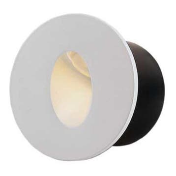 LED trapverlichting - wandlamp inbouw rond | Wit | Ø60mm, Ophalen of Verzenden, Nieuw