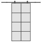 vidaXL Schuifdeur met beslag 102,5x205 cm ESG-glas en, Verzenden, Nieuw