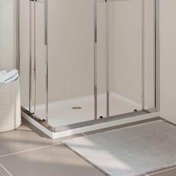 vidaXL Douchebak rechthoekig 70x100 cm ABS wit, Verzenden, Nieuw