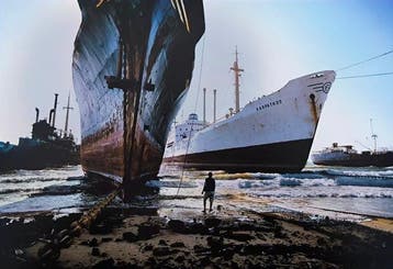 Steve McCurry (1950–) - Ship breaking yard in Karachi.